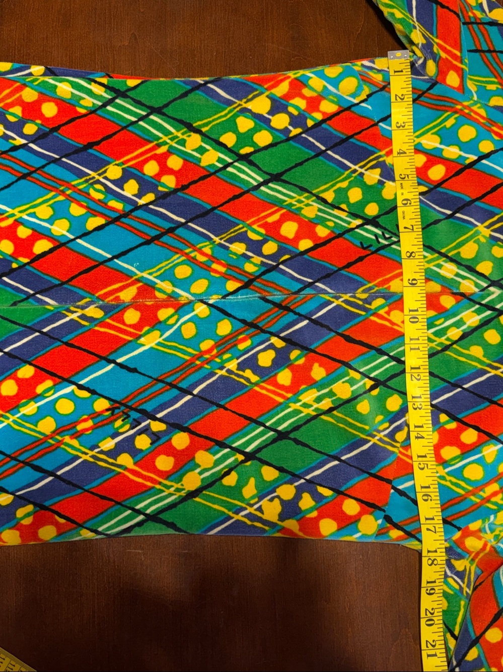 Vintage Handmade 60s/70s Psychedelic Mod Maxi Housecoat – Bold Geometric Print - Picture 5 of 9